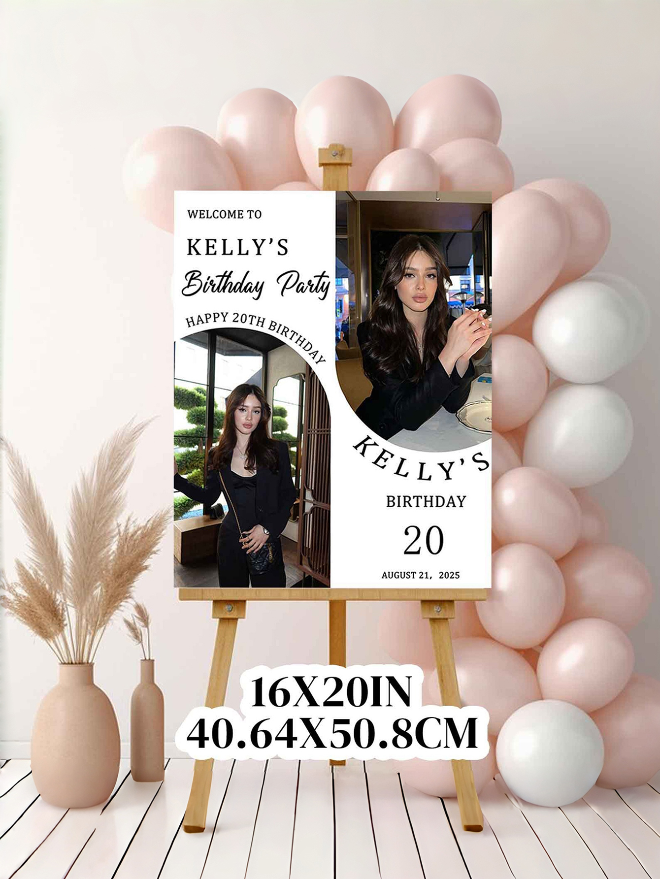 Custom Personalized PVC Birthday Welcome Sign